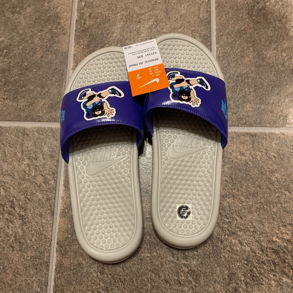 Nike Benassi JDI Print Slides Obsidian ACG Hiking main image 4